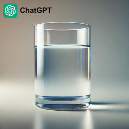 Glass of water image done by competitor